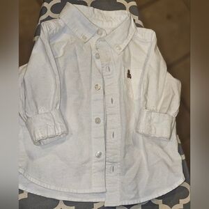 Baby Gap Convertible White Button-Up Shirt